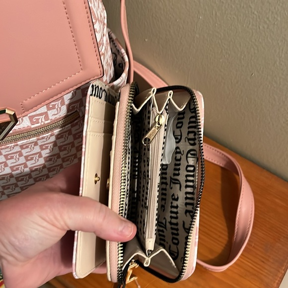 Juicy Couture mini backpack purse NOW WITH MATCHING WALLET - Picture 3 of 12